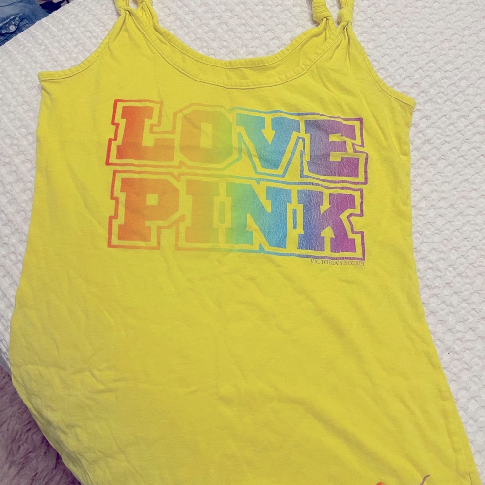 Pink store tank top